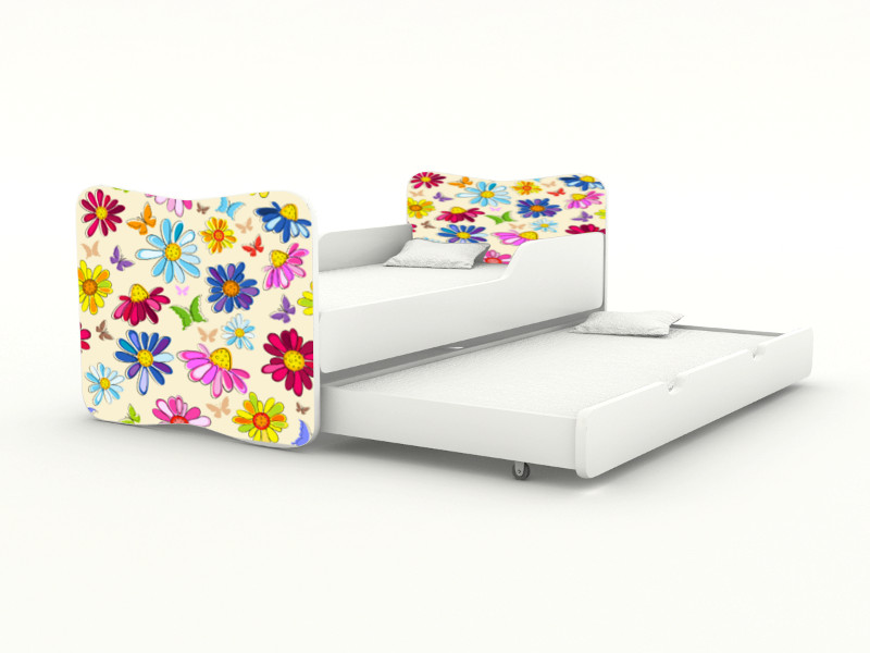 Becks posteľ s výsuvným lôžkom Sedmokrásky